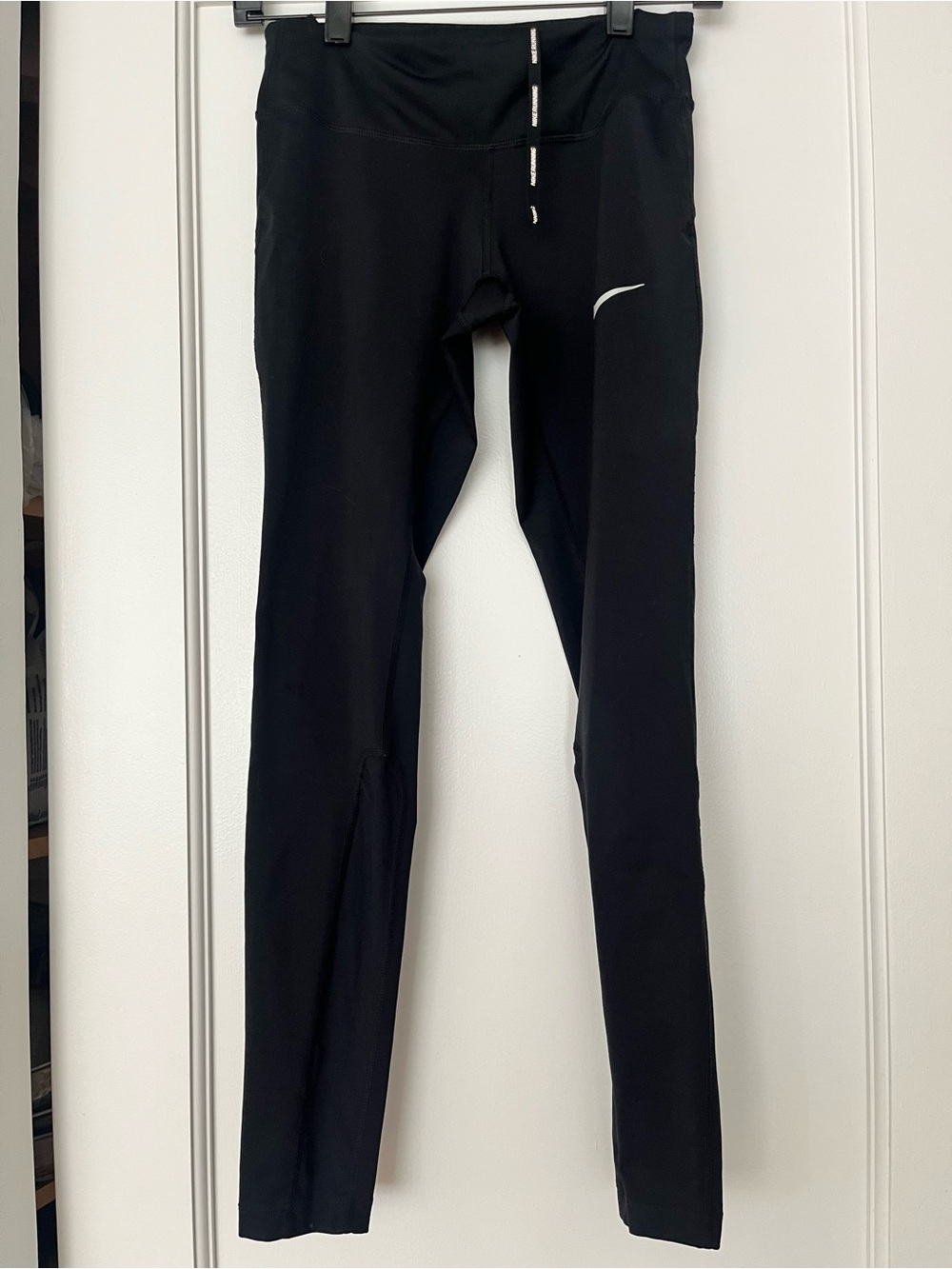 Nike Running Tights - Black with Reflective Logo - XS